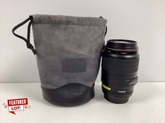 CANON MACRO LENS EF 100MM 1:2.8 USM LENS CAMERA (ORIGINAL RRP - €529,00) IN BLACK. (WITH CASE AND LENS CAP, S.N. YELLOW LABEL: 9933065094) [JPTZ5549]