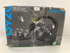 6 X LOGITECH G G920 DRIVING FORCE RACING WHEEL AND PEDALS, FORCE FEEDBACK, ANODISED ALUMINIUM, SHIFT PADDLES, LEATHER STEERING WHEEL, ADJUSTABLE PEDALS, EU PLUG, XBOX ONE/PC/MAC, BLACK - LOCATION 13A