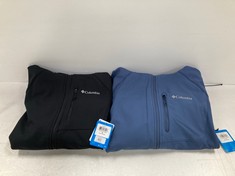 2 X COLUMBIA JACKET INCLUDING ONE BLACK COLOUR SIZE M - LOCATION 41A.