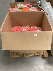 PALLET OF ASSORTED ITEMS INCLUDING QUANTITY OF WOMEN'S SPORTS BRAS.