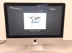 APPLE IMAC 2017 21.5" MODEL A1418 8GB WHITE COLOUR WITHOUT KEYBOARD AND MOUSE, ORIGINAL BOX NOT INCLUDED.