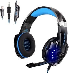 7 X ANSTA STEREO GAMING HEADSET FOR PS4, PC, XBOX ONE CONTROLLER, NOISE CANCELLING GAMING HEADSET WITH MICROPHONE, SOFT EAR CUPS, LED LIGHT, SURROUND BASS.