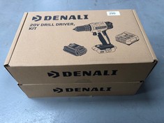 2 X DENALI 20V SCREWDRIVER DRILL INCLUDING LITHIUM BATTERY AND CHARGER .