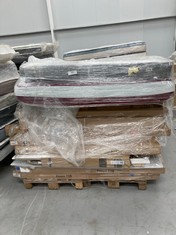 PALLET OF ASSORTED HOME FURNITURE VARIOUS MODELS AND SIZES INCLUDING 4 LEGGED SOFA DRAWER 135X190 CM ARCTIC MODEL GUADIANA (MAY BE BROKEN OR INCOMPLETE).