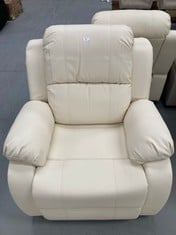 ASTAN HOME ELECTRIC MASSAGE AND RELAXATION CHAIR WITH SELF-HELP FUNCTION. LUMBAR HEATING (THERMOTHERAPY). EIGHT WHITE LEATHER MASSAGE HEADS. AH-AR10100.