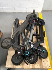 4 X ELECTRIC SCOOTERS ARE BROKEN AND INCOMPLETE ONLY FOR PARTS THAT INCLUDES CECOTEC .