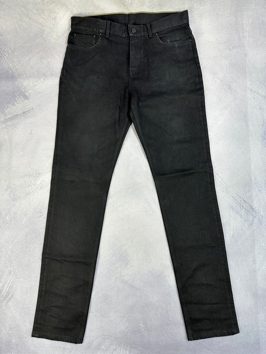 Louis Vuitton Black Denim Trousers - Size 31 (VAT ONLY PAYABLE ON BUYERS PREMIUM)