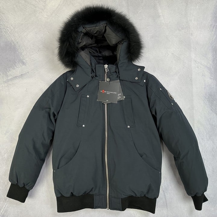 Moose Knuckles Boys Down Bomber With Tags - Size XL/14-16Y (VAT ONLY PAYABLE ON BUYERS PREMIUM)