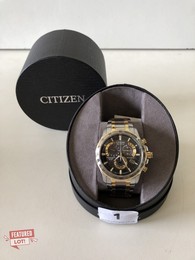 CITIZEN ECO DRIVE GENTS PERPETUAL CHRONO A.T WATCH MODEL NO: AT4004 RRP: £529.00