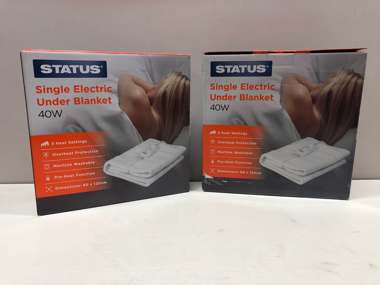 John Pye Auctions 2 X STATUS SINGLE ELECTRIC UNDER BLANKETS