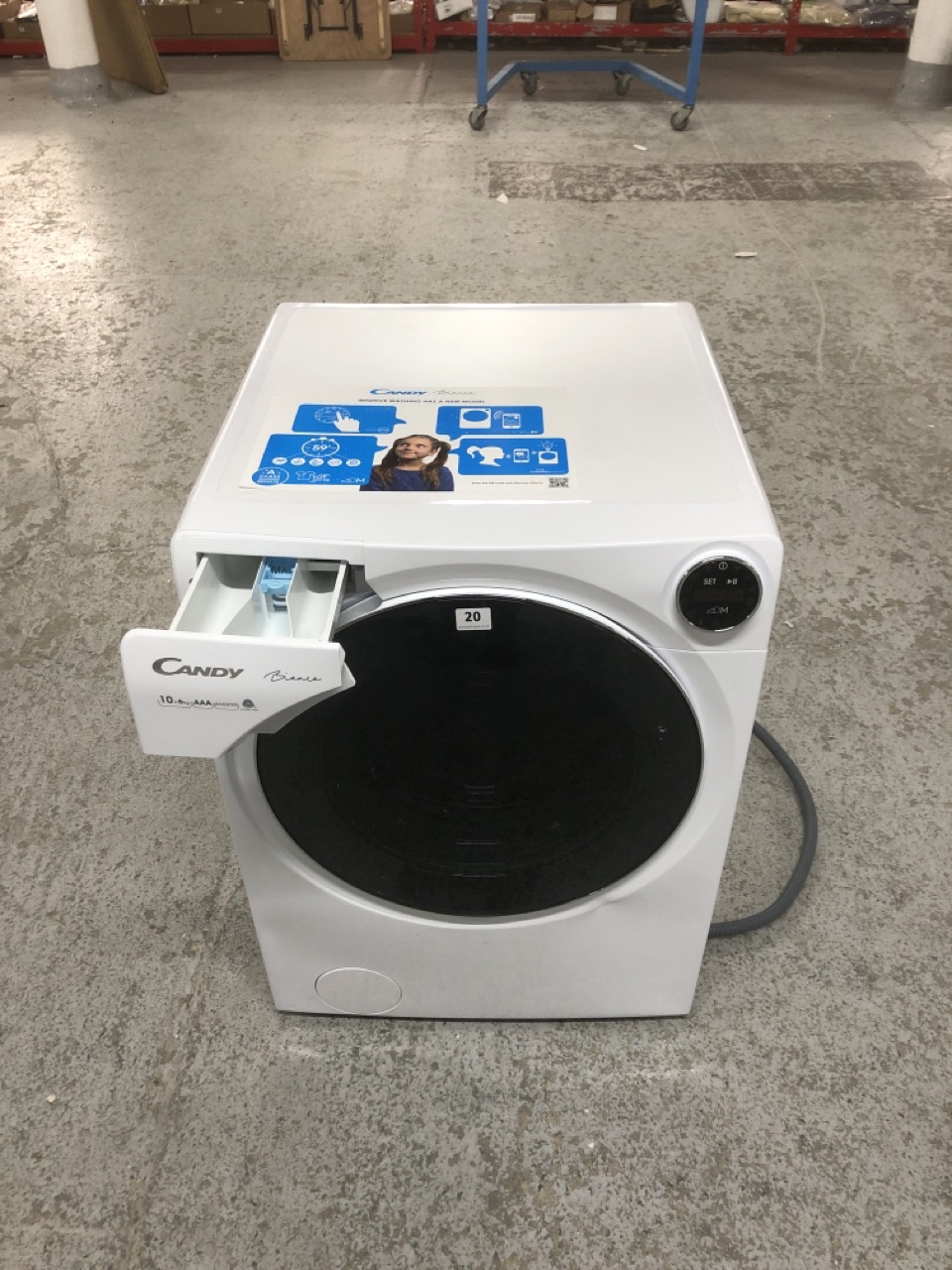 John Pye Auctions CANDY BIANCA 10+6KG WASHER DRYER MODEL BWD4106PH3