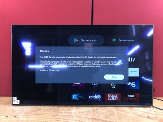 PHILIPPS 55" SMART 4K HDR LED TV MODEL OLED55707/12 (NO STAND,WITH REMOTE,SOFTWARE FAULT,SCRATCH ON SCREEN,NO BOX)