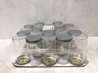 150x 250ml PLASTIC STORAGE JARS WITH ALUMINIUM SCREW LIDS (PALLET NN6 7GX 1414, LOAD NN67GX 213)