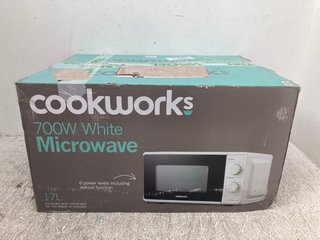 COOKWORKS 700W MICROWAVE IN WHITE: LOCATION - H11