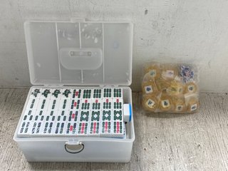 2 X JAPANESE PLAYING GAMES TO INCLUDE MAHJONG PLAYING KIT: LOCATION - I12