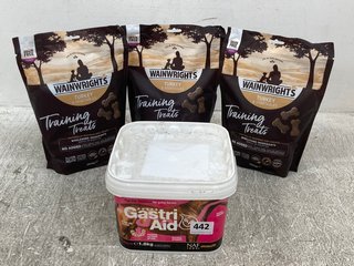 3 X WAINWRIGHTS TURKEY & VEGETABLE TRAINING TREATS TO INCLUDE GASTRIC AID FOR HORSE GUT HEALTH: LOCATION - I11