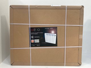 RIO HEATING ECO PLUS 100W CERAMIC CORE WIFI CONTROLLED ELECTRIC RADIATOR - RRP: £349: LOCATION - FRONT BOOTH