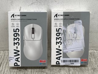 2 X ATTACK SHARK PAW-3395 MOUSE - GREY: LOCATION - I6