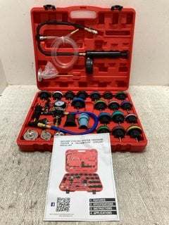 DAYUAN PROFESSIONAL AUTOMOTIVE TOOLS COOLING SYSTEM PRESSURE TESTER & VACUUM-TYPE COOLANT REFILL KIT: LOCATION - I1