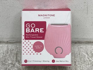 MAGNITONE GO BARE RECHARGEABLE MINI TRAVEL SHAVER IN PINK: LOCATION - H9