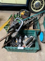 QTY OF ASSORTED TOOLS TO INC CHAINSAW
