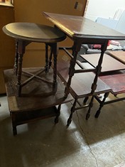 4 X WOODEN TABLES