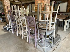 12 X ASSORTED BAR CHAIRS
