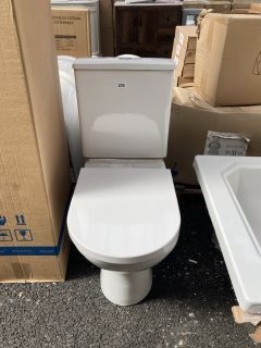 (COLLECTION ONLY) CLOSED COUPLED W/C WITH CISTERN FITTINGS & SEAT - RRP £325: LOCATION - B5