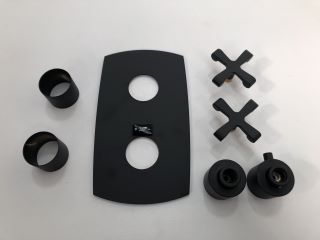 SHOWER FACE PLATE IN BLACK KIT - RRP £90: LOCATION - R1