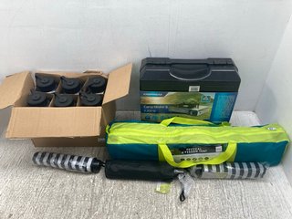 5 X ASSORTED CAMPING GEAR TO INCLUDE CAMPINGAZ CAMP BISTRO 3 2200W: LOCATION - C15