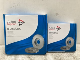 2 X ALLIED NIPPON BRAKE DISCS FOR FRONT AND REAR: LOCATION - C10