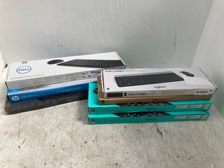 QTY OF ASSORTED COMPUTER KEYBOARDS TO INCLUDE LOGITECH MK270 KEYBOARD: LOCATION - C4