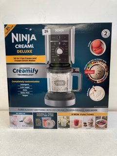 NINJA CREAMI DELUXE 10-IN-1 ICE CREAM AND FROZEN DRINK MAKER (SEALED) : RRP £249.99: LOCATION - BOOTH