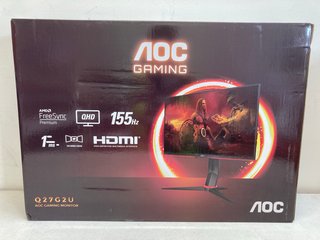 AOC GAMING Q27G2U GAMING MONITOR 27" WIDE VIEW : RRP £199.00: LOCATION - BOOTH