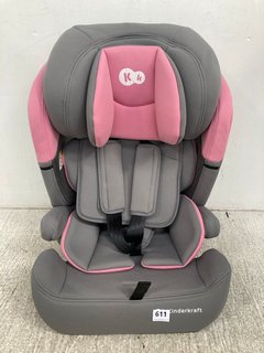 KINDERKRAFT COMFORT UP I-SIZE UNIVERSAL BELTED CAR SEAT IN GREY/PINK: LOCATION - A7
