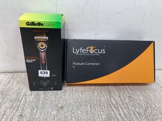 GILLETTE LABS HEATED RAZOR TO INCLUDE LYFEFOCUS POSTURE CORRECTOR: LOCATION - A6