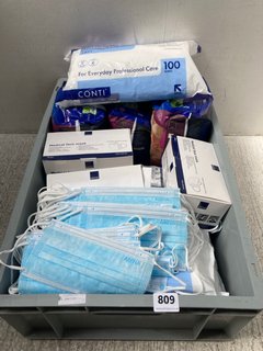 QTY OF ASSORTED MEDICAL ITEMS TO INCLUDE PACK OF 100 CONTI SOFT CLEANSING DRY WIPES: LOCATION - B2
