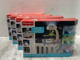 4 X FISHER PRICE BUTTERFLY DREAMS 3 IN 1 PROJECTION MOBILE: LOCATION - B4