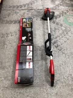 EINHELL BATTERY POWERED HEDGE TRIMMER TO ALSO INCLUDE EINHELL BATTERY POWERED LAWN/EDGE STRIMMER (BATTERIES NOT INCLUDED): LOCATION - AR17