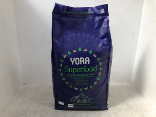 YORA SUPERFOOD 12KG DRY DOG FOOD - BBE NOT INCLUDED: LOCATION - B8