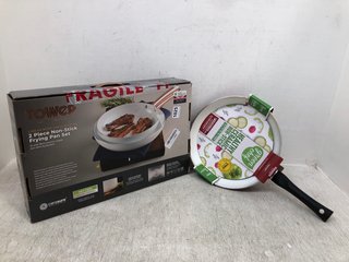 TOWER NON STICK FRYING PANS TO INCLUDE DIAMOND GREEN CHEF NON STICK FRYING PAN: LOCATION - B10