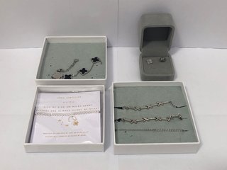 QTY OF ASSORTED JEWELLERY ITEMS TO INCLUDE KISS TENNIS NECKLACE AND BRACELET IN SILVER: LOCATION - B19