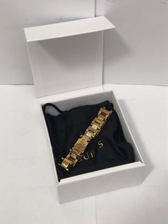 GUESS FRONTIERS CURB MENS BRACELET IN GOLD: LOCATION - B19