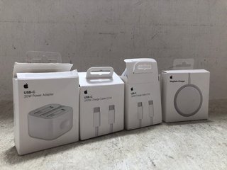 4 X ASSORTED APPLE ITEMS TO INCLUDE USB-C 20W POWER ADAPTER: LOCATION - B20