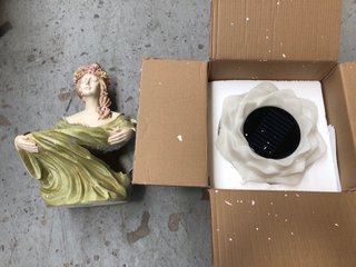 MY GARDEN STORIES FAIRY QUEEN BUST PLANTER TO INCLUDE LED LIGHT LOTUS: LOCATION - A10