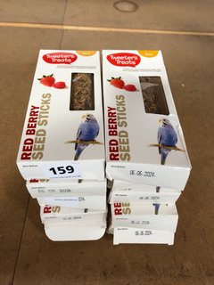 QTY OF TWEETERS TREATS RED BERRY SEED STICKS - BBE 06.06.2024: LOCATION - D4