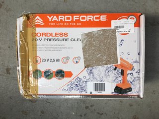 YARD FORCE CORDLESS PRESSURE CLEANER: LOCATION - A1