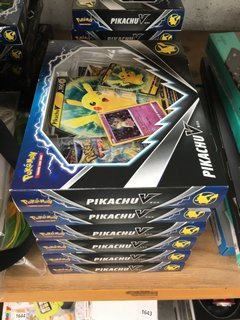 6 X POKEMON PIKACHU V BOX TRADING CARD GAME SETS: LOCATION - A1