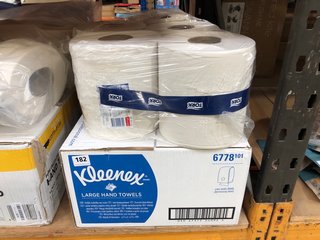 MULTI-PACK OF TORK LARGE PAPER ROLLS TO INCLUDE MULTI-PACK KLEENEX LARGE HAND TOWELS: LOCATION - D5