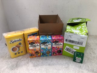 3 X ASSORTED MULTI-PACK FOOD & BEVERAGE ITEMS TO INCLUDE SPLENDA 125G LOW CALORIE SWEETENER - BBE 02/06/2024: LOCATION - D6